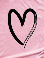#Heart T-shirt Pink